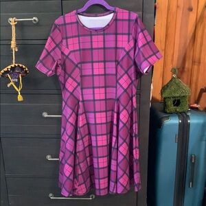 Blackmilk Pink and Purple Tartan Dress #EUC